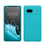 Husa Kwmobile pentru Google Pixel 7a, Albastru deschis, Silicon, KWM000019YE025C, Carcasa