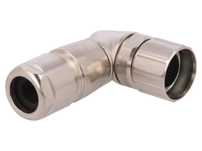 Conector M23 pe cablu, &icirc;n unghi