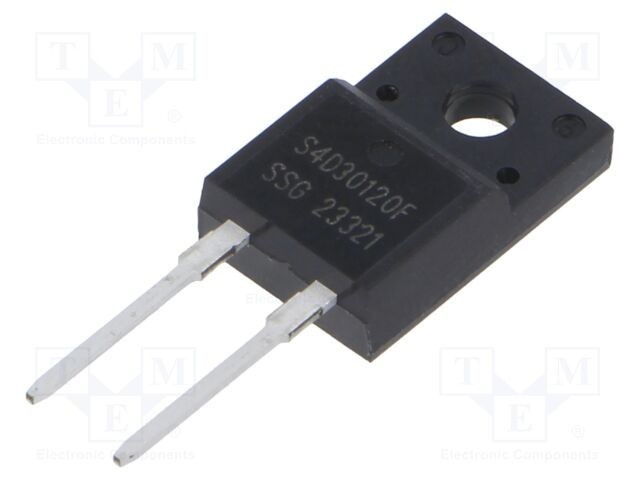 Diodă redresoare Schottky SiC 1,2kV 30A THT ITO220AC SMC DIODE SOLUTIONS