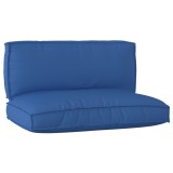 vidaXL Set de Perne Palet 2 Piese Albastru Regal Stofă Oxford