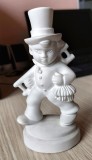 Statueta Cosar, ipsos, stare excelenta, H 15cm, L 7cm