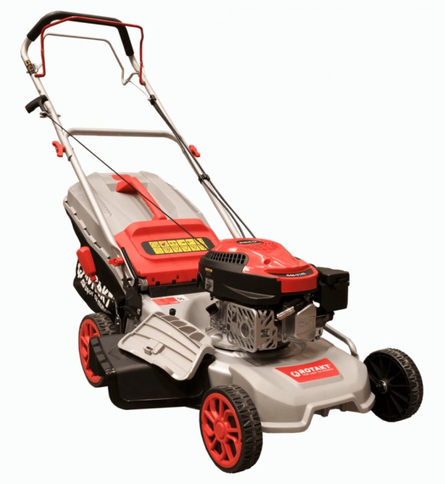 Masina de tuns gazon pe benzina cu sistem de autopropulsie Rotakt R46-V145, latime de lucru 460mm, motor 144 cmc, Euro 5