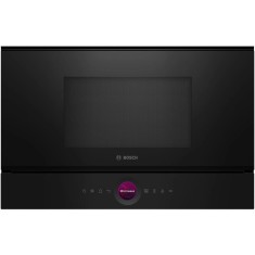 Cuptor cu microunde incorporabil Bosch BEL7321B1, 21 l, 900 W, AutoPilot 10, Control digital, Display TFT, Neagru