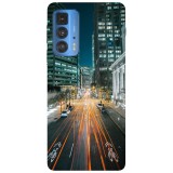 Husa compatibila cu Motorola Edge 20 Lite model Car light Streak, Silicon, TPU, Viceversa, Transparent, Carcasa