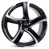 Jante AUDI Q2 7.5J x 17 Inch 5X112 et38 - Alutec Shark Racing-schwarz-frontpoliert - pret / buc, 7,5