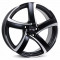 Jante BMW Seria 3 Coupe 8J x 18 Inch 5X120 et35 - Alutec Shark Racing-schwarz-frontpoliert - pret / buc