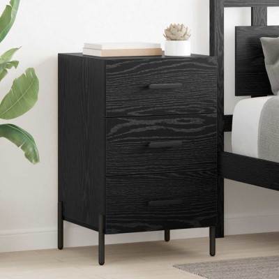 vidaXL Dulap de noapte Stejar negru 40 x 40 x 66 cm Lemn compozit 882127 foto