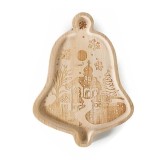 Platou lemn aperitive Craciun II 20x26.5 cm