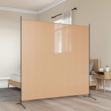 vidaXL Separator pentru cameră cu un singur panou Bej 175 x 180 cm 42039198