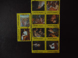 Serie timbre pictura stampilate Manama timbre arta timbre picturi, Stampilat