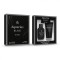 Set cadou barbati Aquarius Black 2 x 50ml apa de parfum si gel de dus miros fresh lemnos Magrot 25051