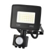 Proiector LED cu senzor de miscare Hoff Noctem Max, 10W, 1300lm, lumina rece 6500K, IP65