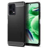 Cumpara ieftin Husa pentru Xiaomi Redmi Note 12 5G / Poco X5, Spigen Rugged Armor, Black