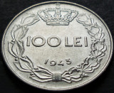Moneda istorica 100 LEI - ROMANIA, anul 1943 * cod 4589 B