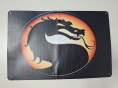 Mortal Kombat Sega Mega Drive Retro Video Game Metal Poster Aluminum