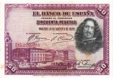 Spania 50 Pesetas 1928 P-75 Seria 5299988