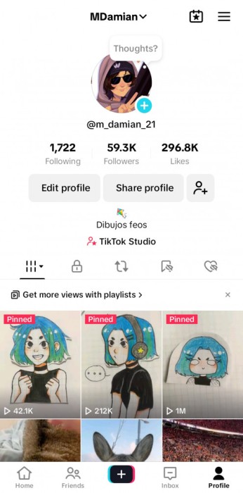 Cont tiktok 59.3k