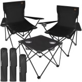 Set pliabil pentru pescuit si camping cu 2 scaune si masa Trizand