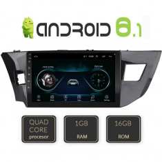 Navigatie dedicata TOYOTA Corolla Auris 2013-2019 A-470 Quad Core cu Android Internet Bluetooth Radio GPS WIFI 1+16GB CarStore Technology foto