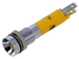 Lampă de control LED galbenă concavă 24V &Oslash;8mm EAO seria 17