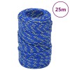 Fr&acirc;nghie de barcă, albastru, 2 mm, 25 m, polipropilenă