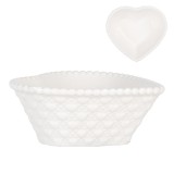 Cumpara ieftin Set 2 boluri ceramica alba 10x9x4 cm, 75 ml