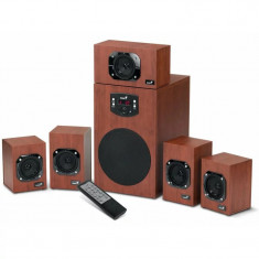 BOXE GENIUS 5.1 RMS: 125W (5 x 16W + 1 x 45W) telecomanda wireless wood &amp;amp;quot;SW-HF5.1 4600 II&amp;amp;quot; &amp;amp;quot;31730016400&amp;amp;quot; (include TV 8 lei) foto