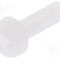 Surub M3, poliamida, lungime 10mm, cap rotund, pas filet 0.5, DREMEC - 8G205M3X10
