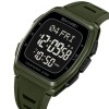 Ceas Digital Barbati SKMEI 2441 Verde-Army , Functii Multiple, Design Sport, Afisaj LED, Alarma, Rezistent la Apa 5ATM