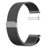 Cumpara ieftin Curea Milanese Loop, Slim Fit, compatibila cu Huawei Watch GT 2 Pro, Telescoape QR, 22mm, Sterling Black