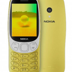 Telefon Mobil Nokia 3210 4G 2024, Ecran TFT 2.4inch, Dual SIM, 4G (Auriu)