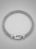 Cumpara ieftin Bratara Barbateasca din Argint 925 Braided Shield cu Inchizatoare de Siguranta