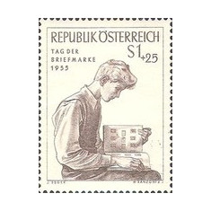 Austria 1955 - Ziua marcii postale, neuzata