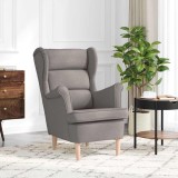 vidaXL Fotoliu, gri taupe, 74x84x100 cm, textil 4016901