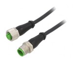 Cablu de Conectare M12 4 Pin 5m Negru