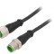Cablu de Conectare M12 4 Pin 5m Negru