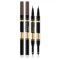 BEA51-100 Creion pentru sprancene Eveline Brow Art Duo 2 in 1, Dark