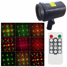 Laser Gradina tip Star Shower, Rosu Verde Telecomanda, Timer WL502C foto