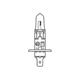 Bec h1 12v 55w cool blue inten