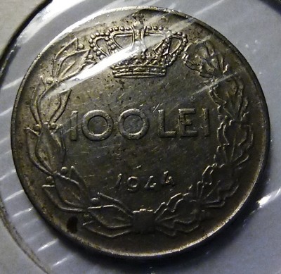 Moneda 100 lei 1944 foto