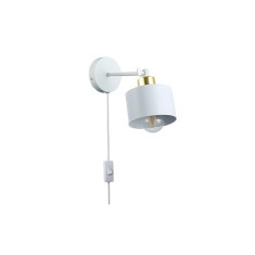 Aplica LED Elza cu intrerupator, 1 soclu E27, putere maxima 35W, rotatie 350 grade, inclinare 90 grade, IP20