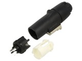 Conector circular mufă 3 pini, 20A, 250VAC, drept