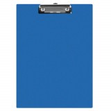 Clipboard Q-CONNECT A5 Simplu, 138x216 mm, Carton Plastifiat, Clip de Prindere Metalic, Capaciatate 50 Coli, Culoare Albastra, Clipboarduri Simple, Ac