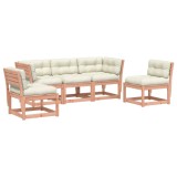 Set mobilier de gradina cu perne, 5 piese, lemn masiv douglas
