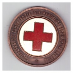 Medalia Societatea de Cruce Rosie din RS Romania, 100 ani 1876-1976