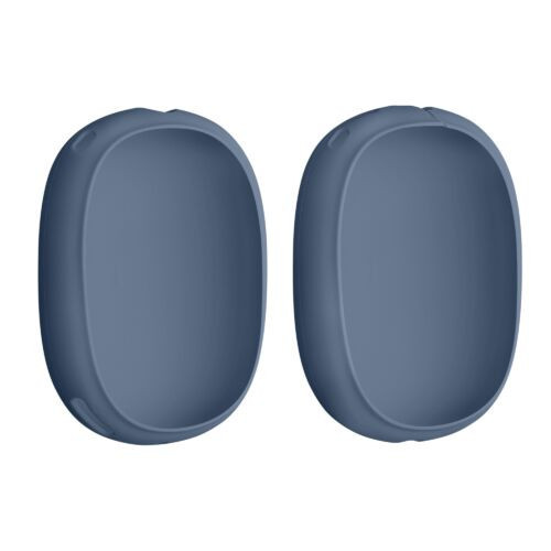 Set 2 huse kwmobile pentru Apple Airpods Max, Silicon, Albastru, 59582.17