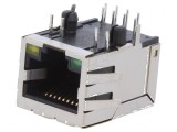 Conector RJ45 ecranat Cat 5e 8p8c THT, ENCITECH