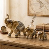 Set 3 Statuete Elefanți Decorativi Stil Feng Shui / Vintage &ndash; Noi, Detalii Deosebite