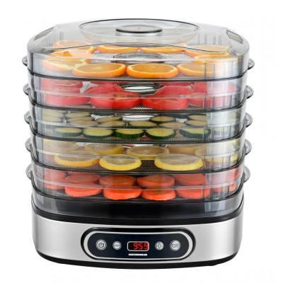 Deshidrator de alimente Heinner FreshDehydrate, 320-380 W, 5 tavi inox, control electronic, display LED foto
