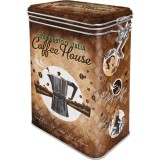 Cutie metalica cu capac etans - Coffee House, Nostalgic Art Merchandising